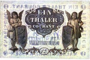 1 Thaler (Courant)  Frstentum Taler revers.jpg