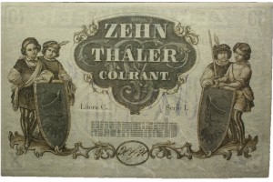 10 Thaler (Courant)  Frstentum Taler revers.jpg