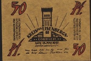 50 Pfg  Kreis des Eisenbergs in Corbach Serienschein revers.jpg