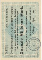 20 Mio. Mark Paul Pusch, Bad Wildungen Stadt Bad Wildungen Inflationsausgabe averssmall.jpg