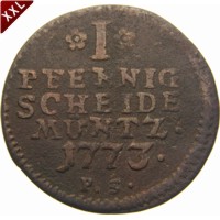 I Pfennig Friedrich Karl August als selbstndiger Regent Waldeck - Pyrmont avers.jpg