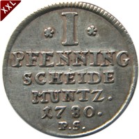 I Pfennig Friedrich Karl August als selbstndiger Regent Waldeck - Pyrmont avers.jpg