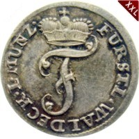 I Pfennig Friedrich Karl August als selbstndiger Regent Waldeck - Pyrmont revers.jpg