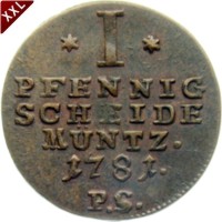 I Pfennig Friedrich Karl August als selbstndiger Regent Waldeck - Pyrmont avers.jpg