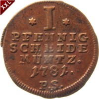 I Pfennig Friedrich Karl August als selbstndiger Regent Waldeck - Pyrmont avers.jpg