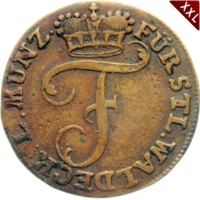 I Pfennig Friedrich Karl August als selbstndiger Regent Waldeck - Pyrmont revers.jpg