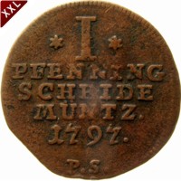 I Pfennig Friedrich Karl August als selbstndiger Regent Waldeck - Pyrmont avers.jpg