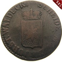 I Pfennig Friedrich Karl August als selbstndiger Regent Waldeck - Pyrmont revers.jpg