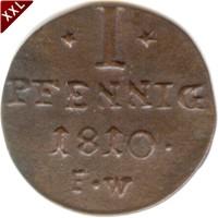 I Pfennig Friedrich Karl August als selbstndiger Regent Waldeck - Pyrmont avers.jpg