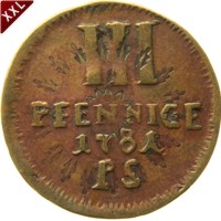 III Pfennig Friedrich Karl August als selbstndiger Regent Waldeck - Pyrmont avers.jpg