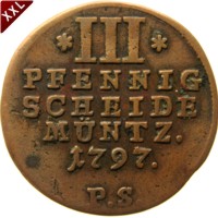 III Pfennig Friedrich Karl August als selbstndiger Regent Waldeck - Pyrmont avers.jpg