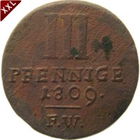 III Pfennig Friedrich Karl August als selbstndiger Regent Waldeck - Pyrmont avers.jpg