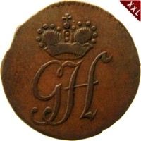 I Pfennig Georg Heinrich Waldeck - Pyrmont revers.jpg