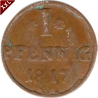 I Pfennig Georg Heinrich Waldeck - Pyrmont avers.jpg