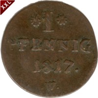 I Pfennig Georg Heinrich Waldeck - Pyrmont avers.jpg