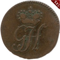 I Pfennig Georg Heinrich Waldeck - Pyrmont revers.jpg