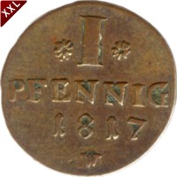 I Pfennig Georg Heinrich Waldeck - Pyrmont avers.jpg