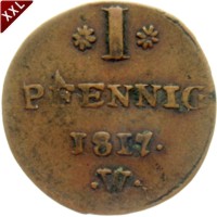 I Pfennig Georg Heinrich Waldeck - Pyrmont avers.jpg