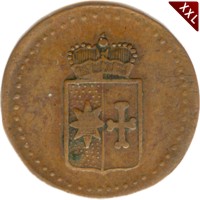 I Pfennig Georg Heinrich Waldeck - Pyrmont revers.jpg