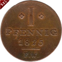 I Pfennig Georg Heinrich Waldeck - Pyrmont avers.jpg