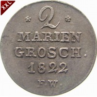 2 Mariengroschen Georg Heinrich Waldeck - Pyrmont avers.jpg
