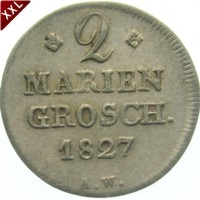 2 Mariengroschen Georg Heinrich Waldeck - Pyrmont avers.jpg