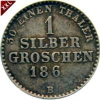 1 Silbergroschen Georg Victor als selbstndiger Regent Waldeck - Pyrmont avers.jpg